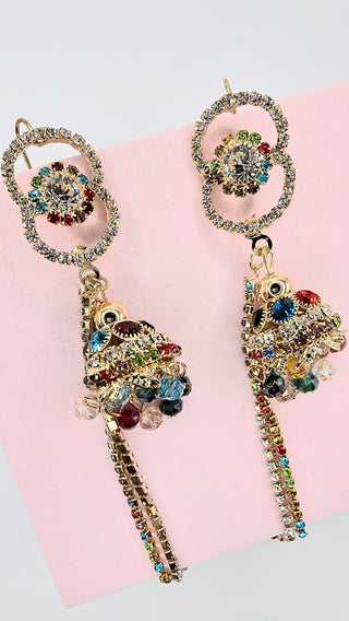 Arabian Drop & Dangle Crystal Earrings