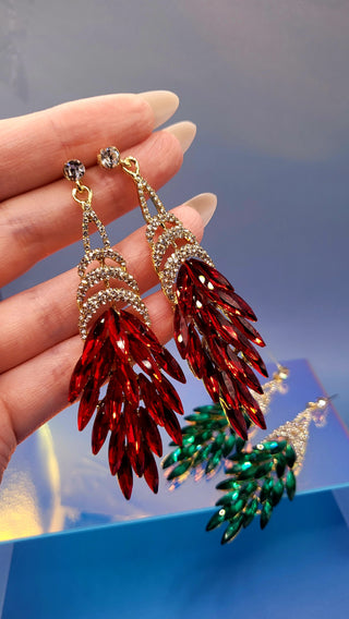 Kylie Red Chandelier Earrings ER5627