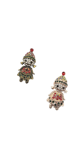 Crystal Doll Festive Brooch