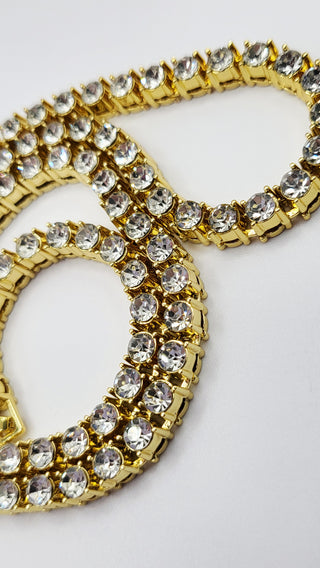 Iced Out Crystal Bling Tennis Chain