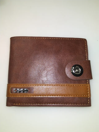 Two Tone Men's Wallet With Gift Box