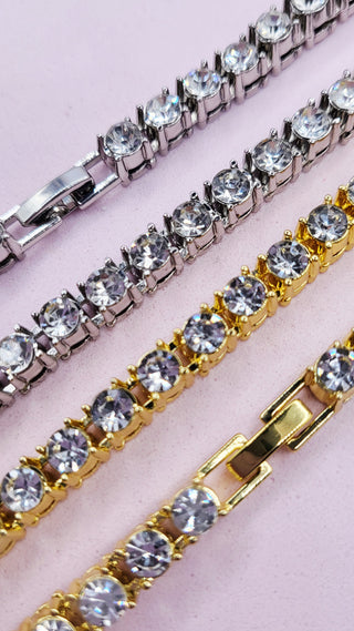 Iced Out Crystal Bling Tennis Chain