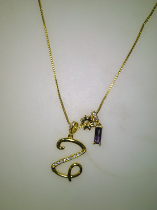 Personalised Stone Initial Necklace