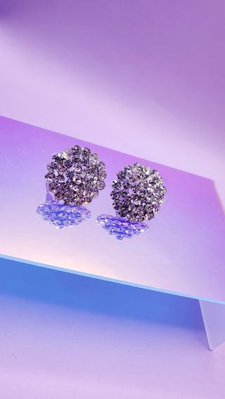 Bliss Crystal Non Pierced Clip On Earrings