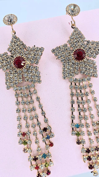 Oriental Drop & Dangle Crystal Earrings