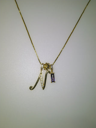 Personalised Stone Initial Necklace