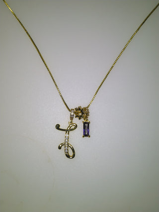 Personalised Stone Initial Necklace