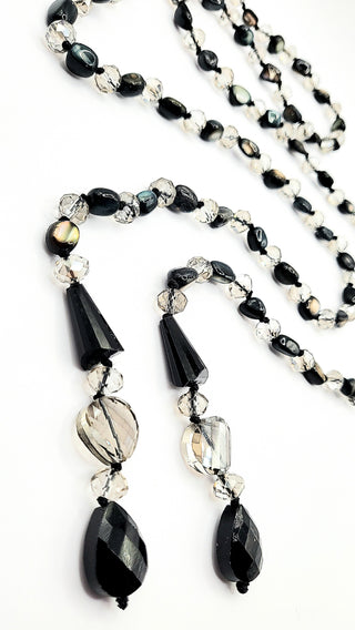 Resin Boho Long Beaded Open Necklace