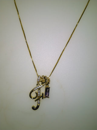 Personalised Stone Initial Necklace